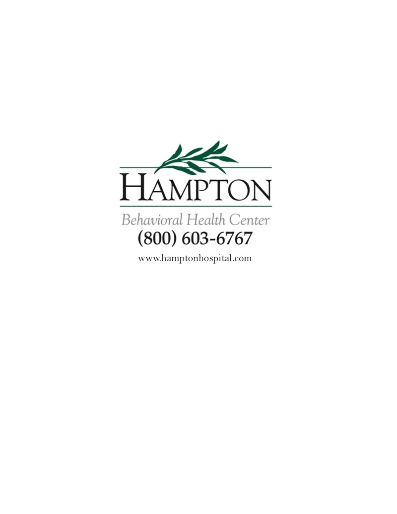 Hampton Behavioral Health Center - Camden Resourcenet