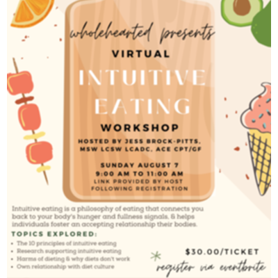 Virtual Intuitive Eating Workshop